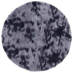 Berkfield Home Shaggy Rug High Pile NAVARRA Dark Grey 100x100 cm Polyester - Size: Medium - thumbnail 1