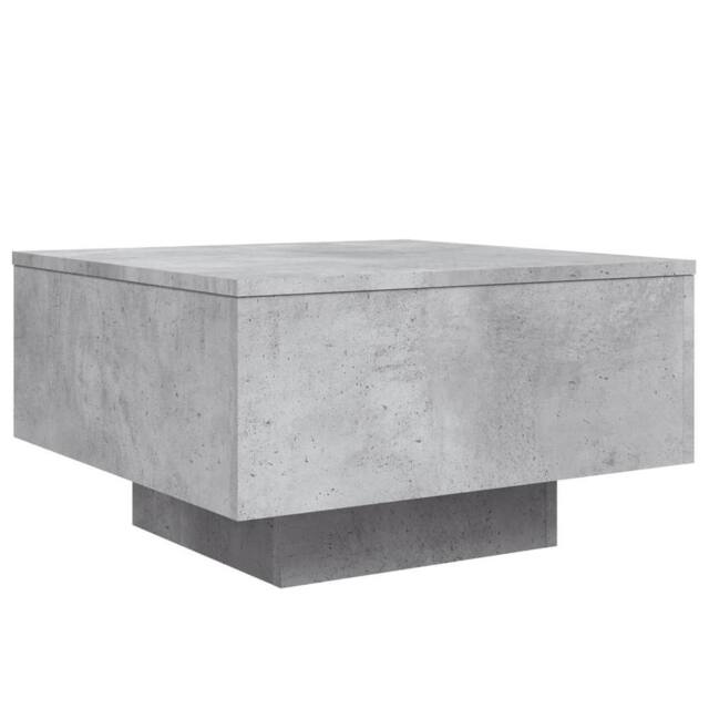 Berkfield Home Coffee Table Concrete Grey 55x55x31 cm Engineered Wood - Size: 55 x 55 x 31 cm - image 1