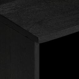 Berkfield Home TV Cabinet Black 100x33x46 cm Engineered Wood - Size: 100 x 33 x 46 cm - thumbnail 6