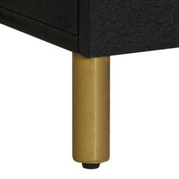 Berkfield Home TV Cabinet Black 100x33x46 cm Engineered Wood - Size: 100 x 33 x 46 cm - thumbnail 8