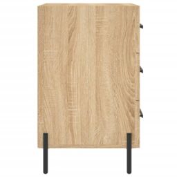 Berkfield Home Bedside Cabinet Sonoma Oak 40x40x66 cm Engineered Wood in Brown - Size: 40 x 40 x 66 cm - thumbnail 6