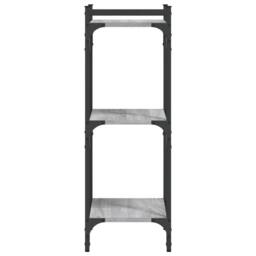 Berkfield Home Decorative Bookcase 3-Tier Grey Sonoma 40x30x86 cm Engineered Wood - Size: 40 x 30 x 86 cm - thumbnail 5