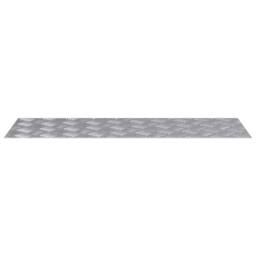 Berkfield Home Aluminium Checker Plates 4 pcs Anti-Slip 90x30 cm in Grey - Size: Medium - thumbnail 4