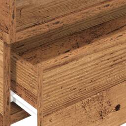 Berkfield Home Durable Wall-mounted Bedside Cabinets 2 pcs Old Wood 45x26x28.5 cm in Brown - thumbnail 9