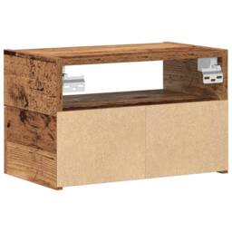 Berkfield Home Durable Wall-mounted Bedside Cabinets 2 pcs Old Wood 45x26x28.5 cm in Brown - thumbnail 7