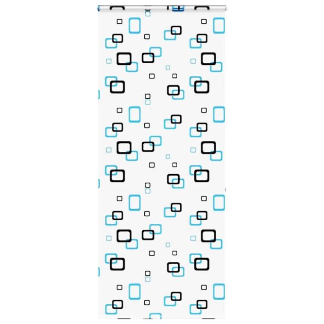 Berkfield Home Shower Roller Blind with Cassette 100x240 cm Fabric Width 96 cm in Black - image 1