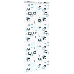 Berkfield Home Shower Roller Blind with Cassette 100x240 cm Fabric Width 96 cm in Black - thumbnail 4