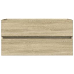 Berkfield Home Sink Cabinet Sonoma Oak 90x38.5x45 cm Engineered Wood - thumbnail 4