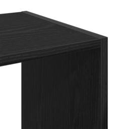 Berkfield Home Modern Bookcase Black Oak 68, 5x32x68, 5 cm Engineered Wood - thumbnail 8