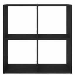 Berkfield Home Modern Bookcase Black Oak 68, 5x32x68, 5 cm Engineered Wood - thumbnail 6