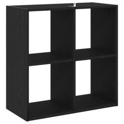 Berkfield Home Modern Bookcase Black Oak 68, 5x32x68, 5 cm Engineered Wood - thumbnail 5