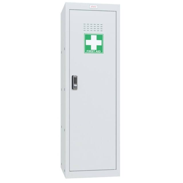 Phoenix Safe Company Light Grey Medical Cube Locker with Electronic Lock, MC1244GGE, 173L - Size: 120 cm - image 1