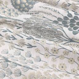 Wylder Ophelia Floral Room Darkening Eyelet Curtain Pair in Blue - Size: 168 cm width x 229 cm drop - thumbnail 5