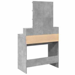 Berkfield Home Dressing Table with LED Concrete Grey 80x41x144.5 cm - thumbnail 7