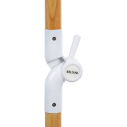 Wyld and Coco 150 cm Tilting Round Garden Parasol Beech Wood Pole Lime Green - thumbnail 7