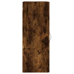 Berkfield Home Wall Mounted Cabinet Smoked Oak 34.5x34x90 cm Engineered Wood in Brown - thumbnail 7