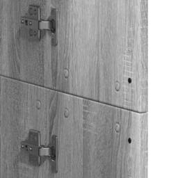 Berkfield Home Highboard Grey Sonoma 60x35x180 cm Engineered Wood - Size: 60 x 35 x 180 cm - thumbnail 8