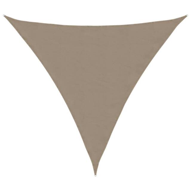 Berkfield Home Sunshade Sail Oxford Fabric Triangular 3x3x3 m Taupe - image 1