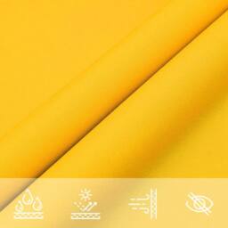 Berkfield Home Sunshade Sail Oxford Fabric Triangular 3.5x3.5x4.9 m Yellow - thumbnail 8