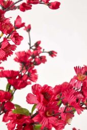 Homescapes Artificial Blossom Tree - Cerise Pink Silk Flowers - 5 Feet - thumbnail 4