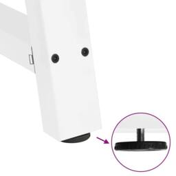 Berkfield Home Modern Coffee Table Legs A-Shaped 2 pcs White¬†90x(72-73) cm Steel in White - thumbnail 9