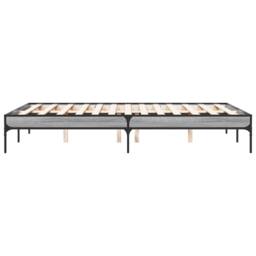 Berkfield Home Bed Frame without Mattress Grey Sonoma 135x190 cm Double - thumbnail 5