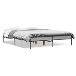 Berkfield Home Bed Frame without Mattress Grey Sonoma 135x190 cm Double - thumbnail 1