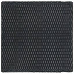 Berkfield Home Garden Bar Table Black 60.5x60.5x110.5 cm Poly Rattan - thumbnail 3