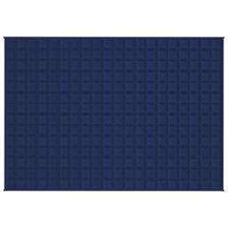 Berkfield Home Weighted Blanket Blue 135x200 cm Single 10 kg Fabric - thumbnail 3