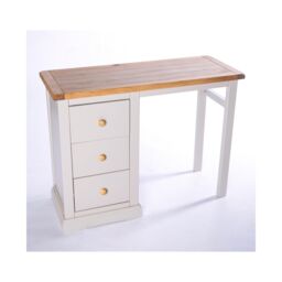 Cabinet Bits Loreo 3 Drawer Desk - Dressing Table Wood Knob in Light Grey - thumbnail 3