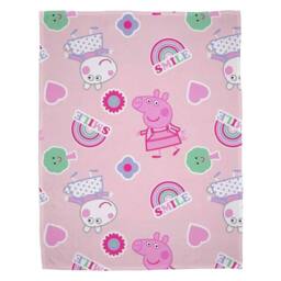 Peppa Pig Fleece Smile Blanket in Pink - Size: Crib - thumbnail 2