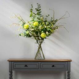 Lemon Pavilion Furniture and Decor Viburnum Spray Artificial Plant - Plastic - L18 x W27 x H63 cm - Green - thumbnail 6