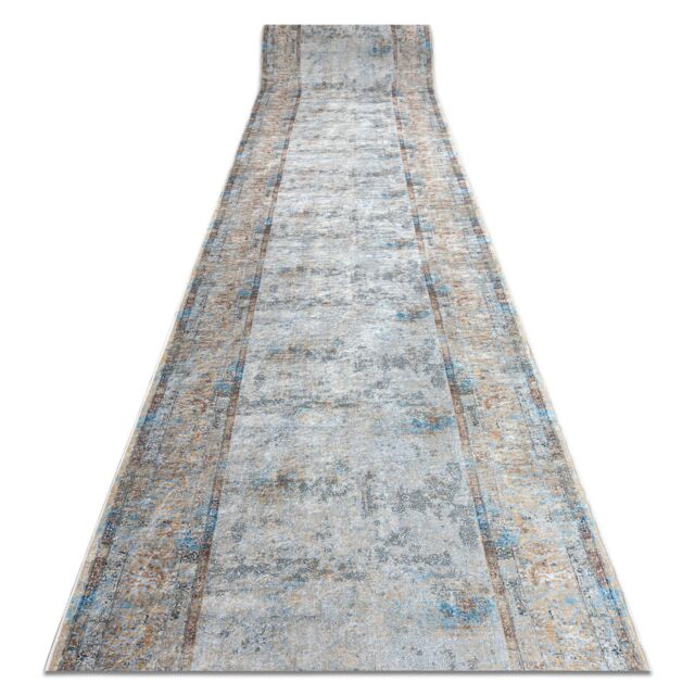 RugsX Anti-Slip Lotus Runner in Grey - Size: 120 cm x 110 cm - image 1