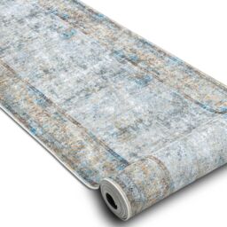 RugsX Anti-Slip Lotus Runner in Grey - Size: 120 cm x 110 cm - thumbnail 2
