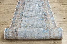 RugsX Anti-Slip Lotus Runner in Grey - Size: 120 cm x 110 cm - thumbnail 5