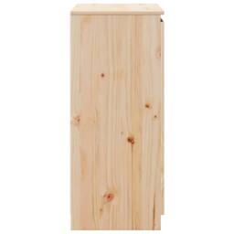 Berkfield Home Sideboard 60x36x84 cm Solid Pinewood in Natural - Size: 60 x 36 x 84 cm - thumbnail 7