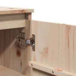 Berkfield Home Sideboard 60x36x84 cm Solid Pinewood in Natural - Size: 60 x 36 x 84 cm - thumbnail 9