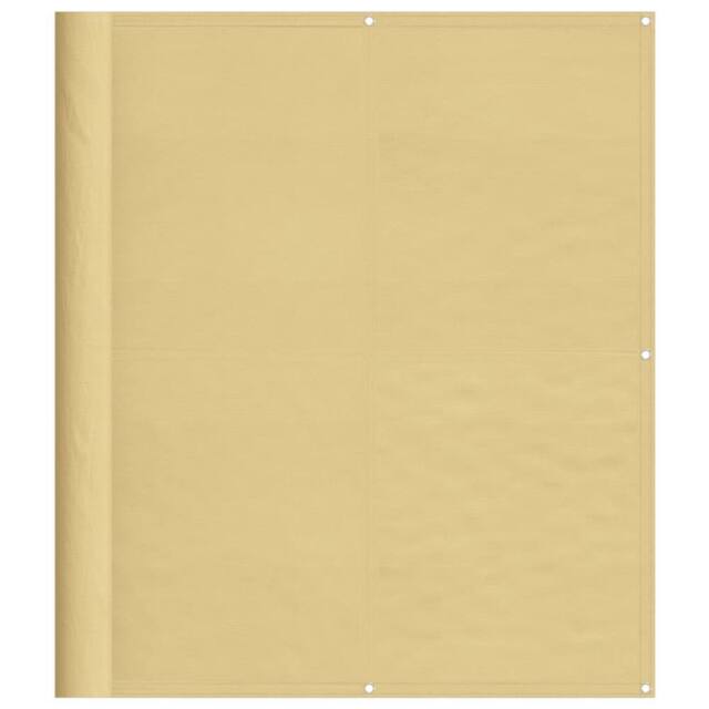 Berkfield Home Balcony Screen Sand 120x600 cm 100% Polyester Oxford in Beige - image 1
