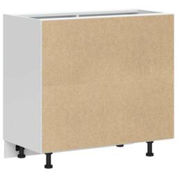 Berkfield Home Sink Base Cabinet Lucca Old Wood Engineered Wood in Brown - thumbnail 7