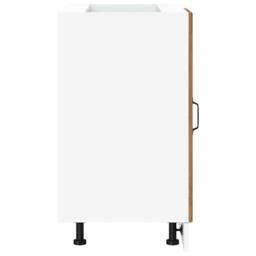 Berkfield Home Sink Base Cabinet Lucca Old Wood Engineered Wood in Brown - thumbnail 6