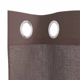 Berkfield Home Voile Curtains with Grommets 2 pcs Brown 140x175 cm - thumbnail 5