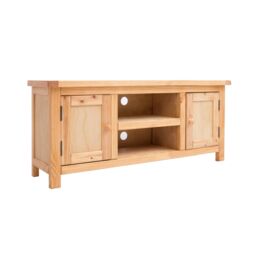 Cabinet Bits Lugo Waxed 2 Door TV Cabinet Wood Knob in Light Brown - thumbnail 2