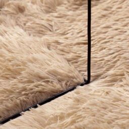 Berkfield Home Shaggy Rug High Pile NAVARRA Beige 200x200 cm Polyester - Size: Medium - thumbnail 7
