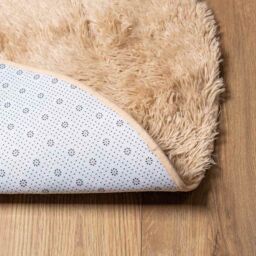 Berkfield Home Shaggy Rug High Pile NAVARRA Beige 200x200 cm Polyester - Size: Medium - thumbnail 6