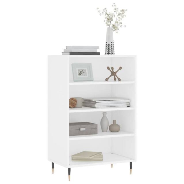 Berkfield Home Highboard White 57x35x90 cm Engineered Wood - Size: 57 x 35 x 90 cm - image 1