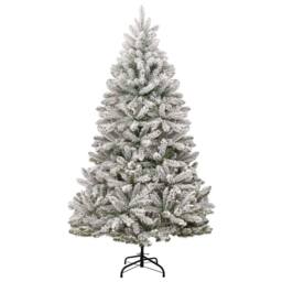 Berkfield Home Artificial Christmas Tree Green & White 180 cm PVC & Metal - thumbnail 5