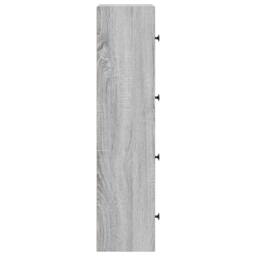 Berkfield Home Durable Bookcase Grey Sonoma 40x24x102 cm Engineered Wood - Size: 40 x 24 x 102 cm - thumbnail 6