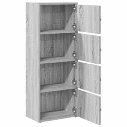 Berkfield Home Durable Bookcase Grey Sonoma 40x24x102 cm Engineered Wood - Size: 40 x 24 x 102 cm - thumbnail 5