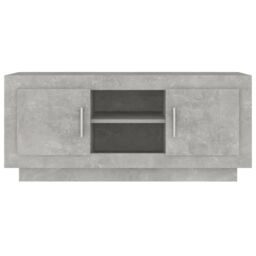 Berkfield Home TV Cabinet Concrete Grey 102x35x45 cm Engineered Wood - Size: 102 x 35 x 45 cm - thumbnail 5
