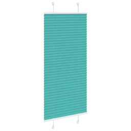 Berkfield Home Pleated Blind Petrol Green 60x150 cm Fabric Width 59.4 cm Polyester - thumbnail 3
